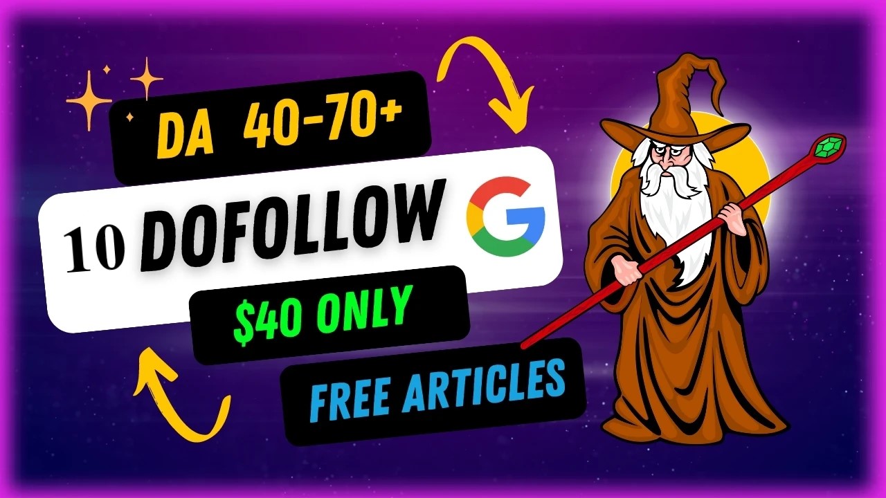 5 SEO-Optimized Guest Post 10 do-follow Backlinks Wit...