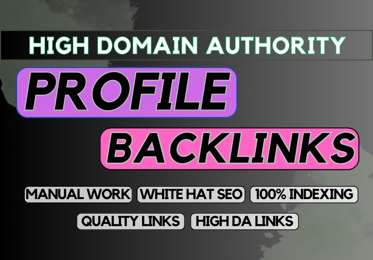 Top 250 create quality profile backlinks for higher G...