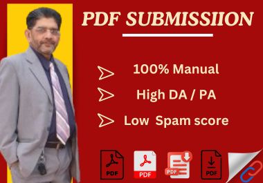 I will do PDF submission manually on high da pa docum...