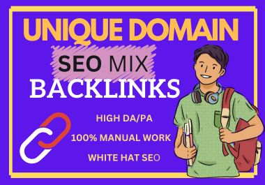 I will manually provide 200 mix backlinks to high da ...