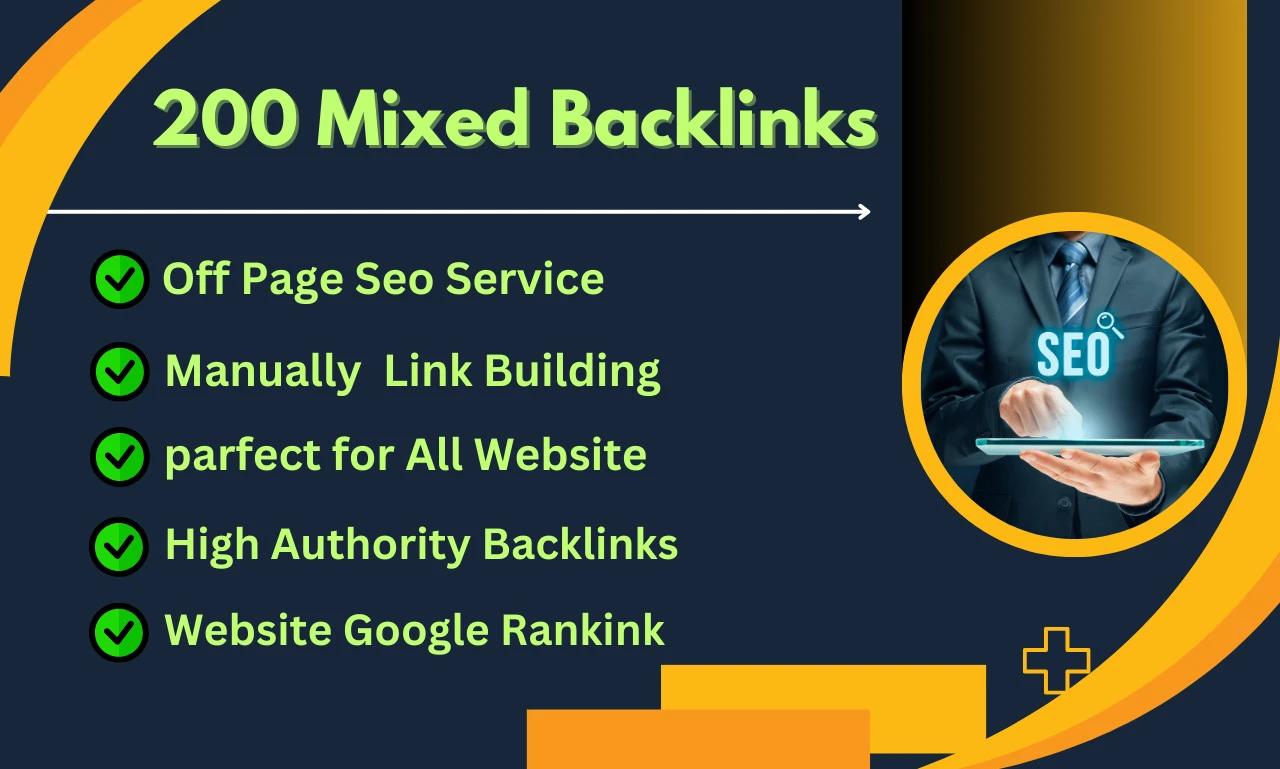 Do 200 SEO mixed backlinks on high da PR sites