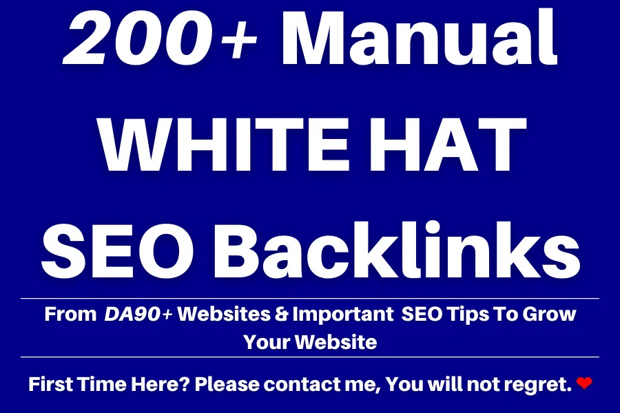 I will build 200 white hat SEO backlinks to get top r...