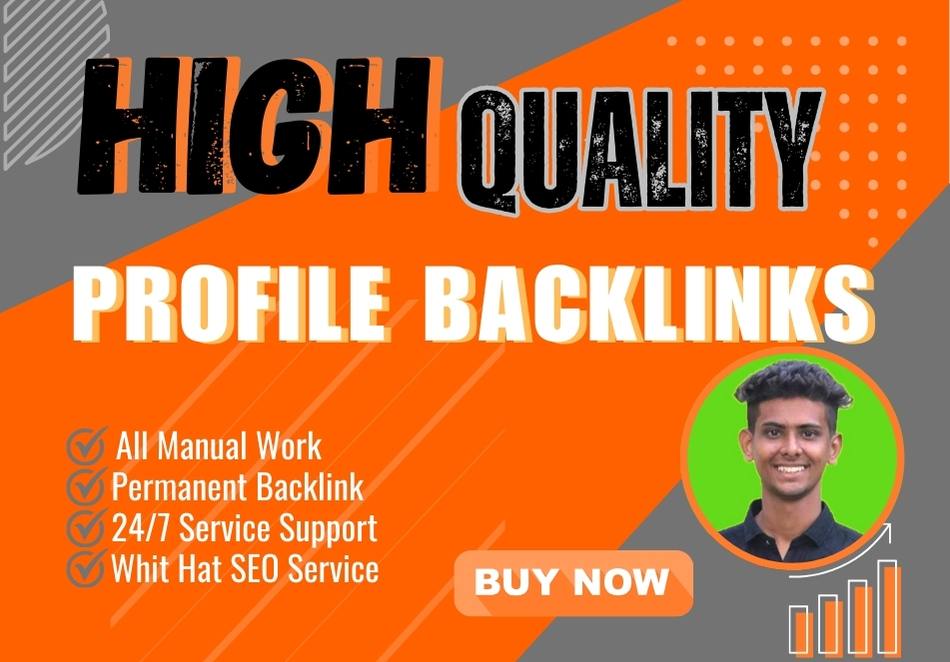 200 High-Quality SEO Profile Backlinks for your websi...