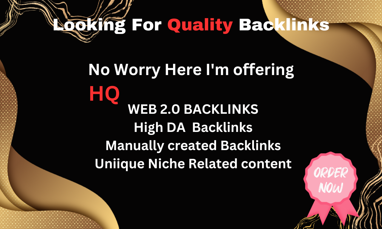 i will create 50+ contextual high quality web 2.0 Bac...