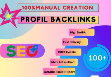 100 Profile Backlinks - boost google ranking with hig...