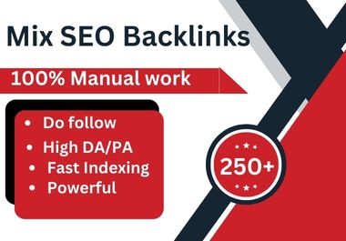 I Will Create Premium 250 Dofollow SEO Mix Backlinks ...