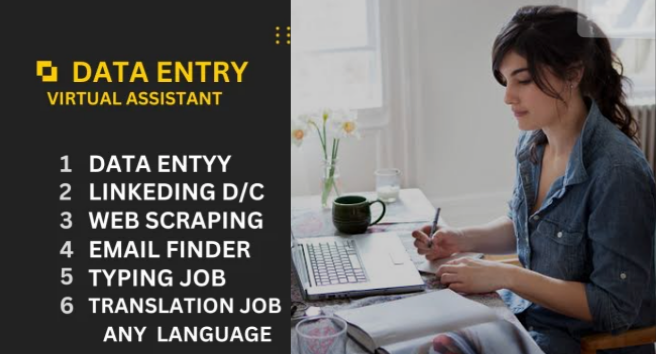 I will do properly data entry and translation job any...