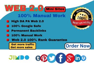 Manually 75 Niche Relevant Web 2 HQ Backlinks For a R...