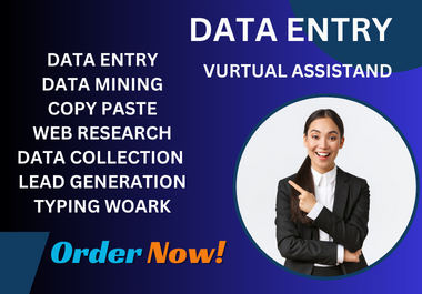 I will do lead generation, data entry and web resear...