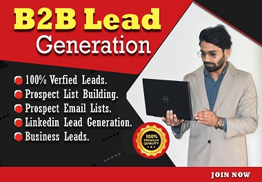 I will do targeted b2b lead generation, web research...