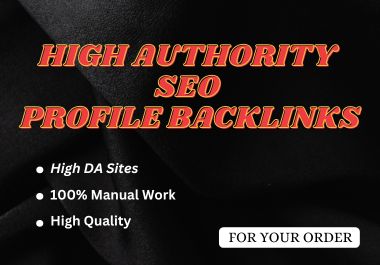 I will create 200 high authority SEO profile backlink...