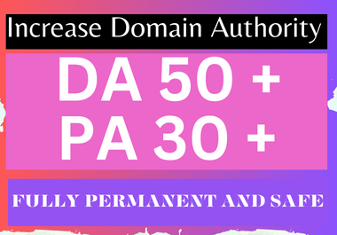 I will Increase MOz DA 50+ PA 30+ with Permanent Guar...