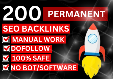 Manually Create 200 PR9 Permanent 90+DA Safe SEO Back...