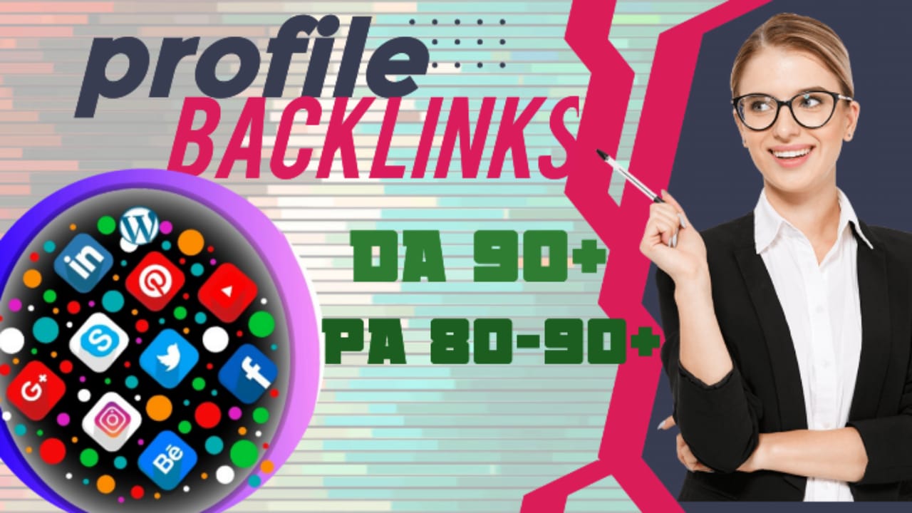 100 Google top-ranking DR, DA high-quality profile b...