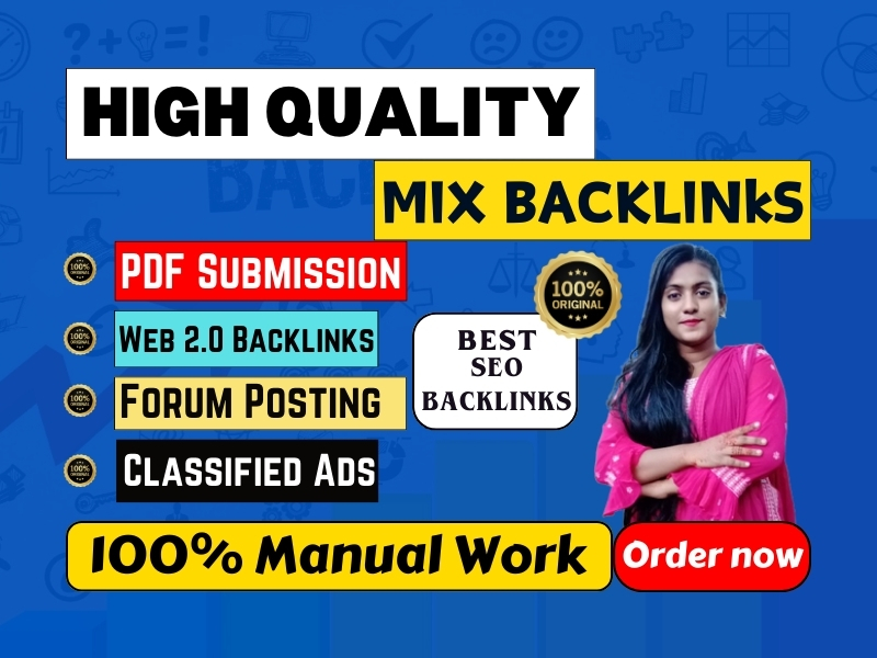 200 Excellent Mix Backlinks on High Da DoFollow Perma...