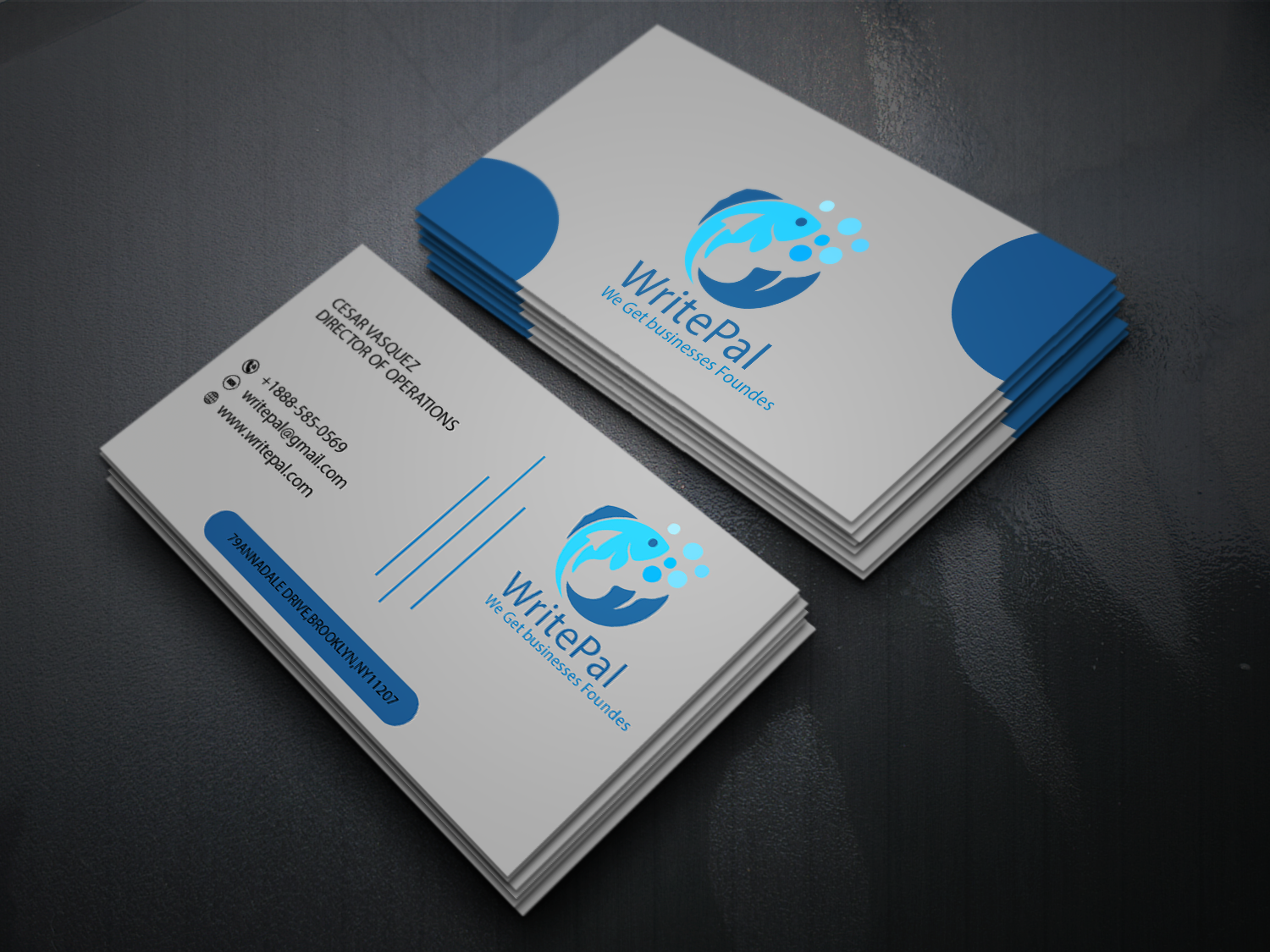 I will create business card design by using canva pro