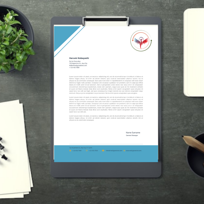 I will design a modern and professional letter head.