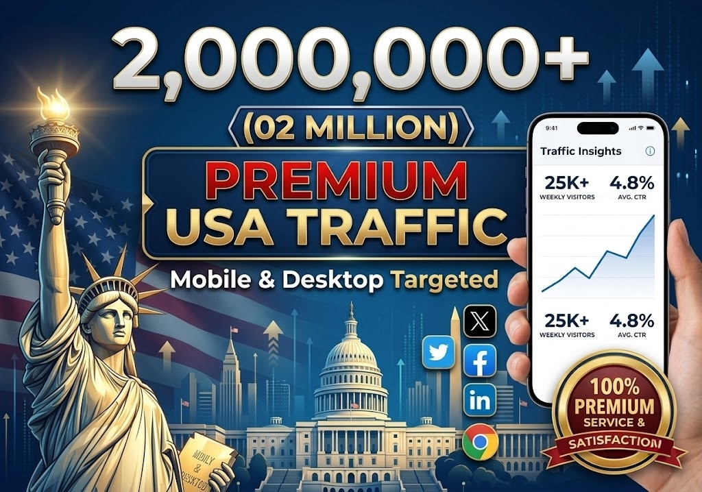 Drive 2 Million+ Premium USA Targeted Mobile Traffic ...