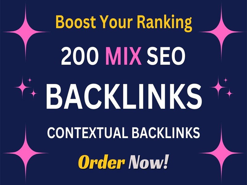 make a variety of mix backlinks from images, videos,...