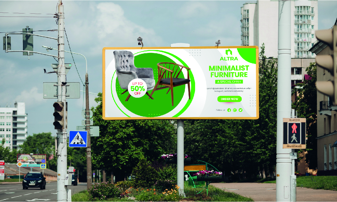 I will design billboard, rull up banner, real estat...