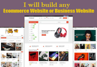I will design and develop responsive ecommerce online...
