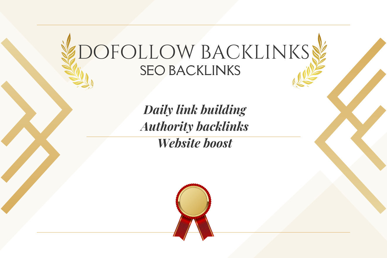 I will do high authority dofollow link building month...