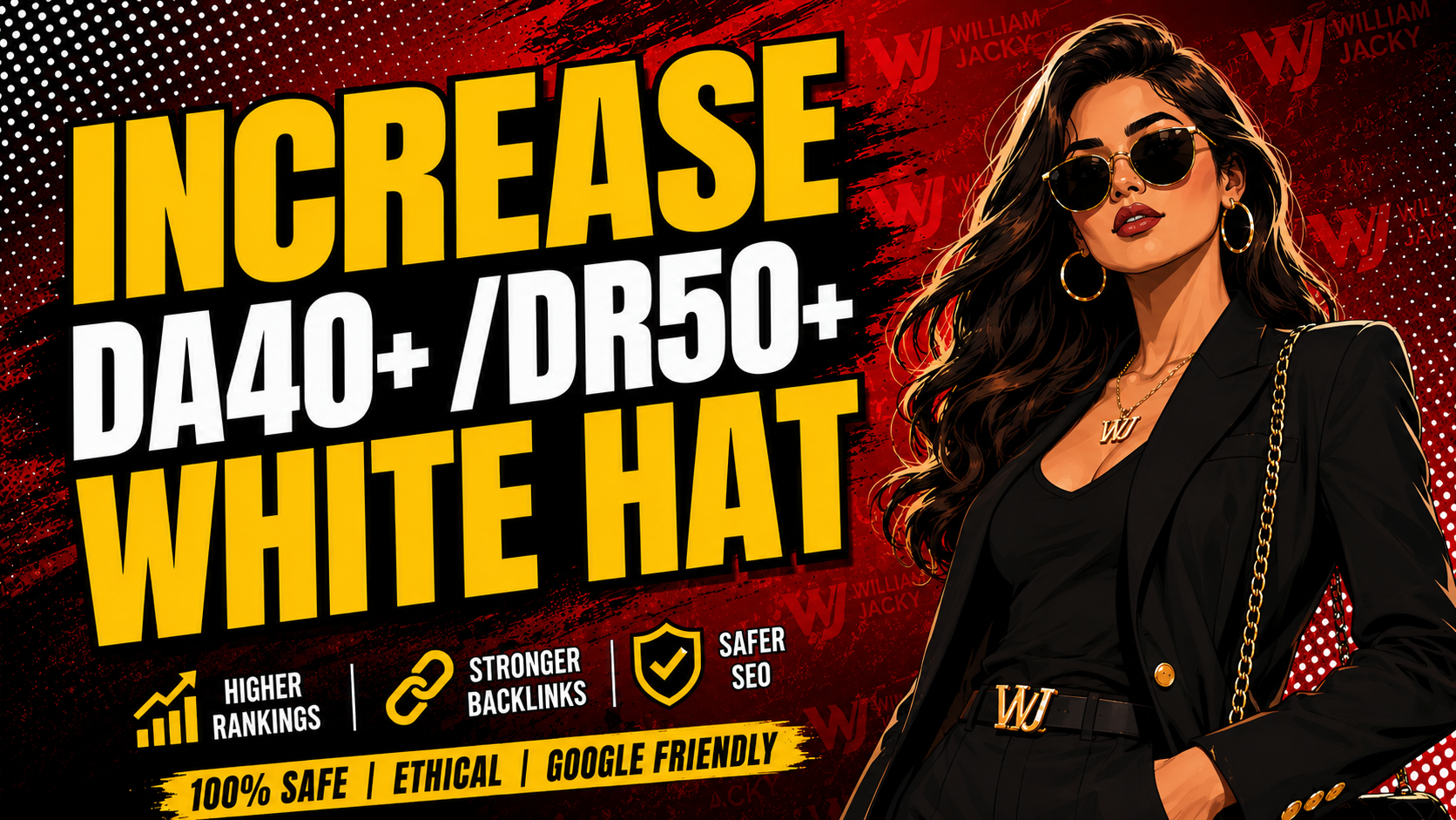 Increase DA/DR White Hat SEO DA40+ DR50+ Best Quality...