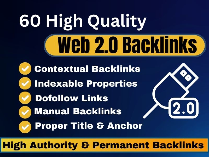 I will manually submit 60 high quality web 2 0 dofoll...