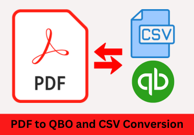 I will convert bank statement PDF to CSV, Excel, Go...