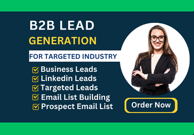 I will do targeted b2b lead generation, linkedin res...