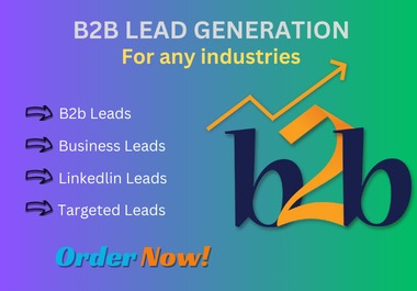 I will do lead generation, business leads, prospect...