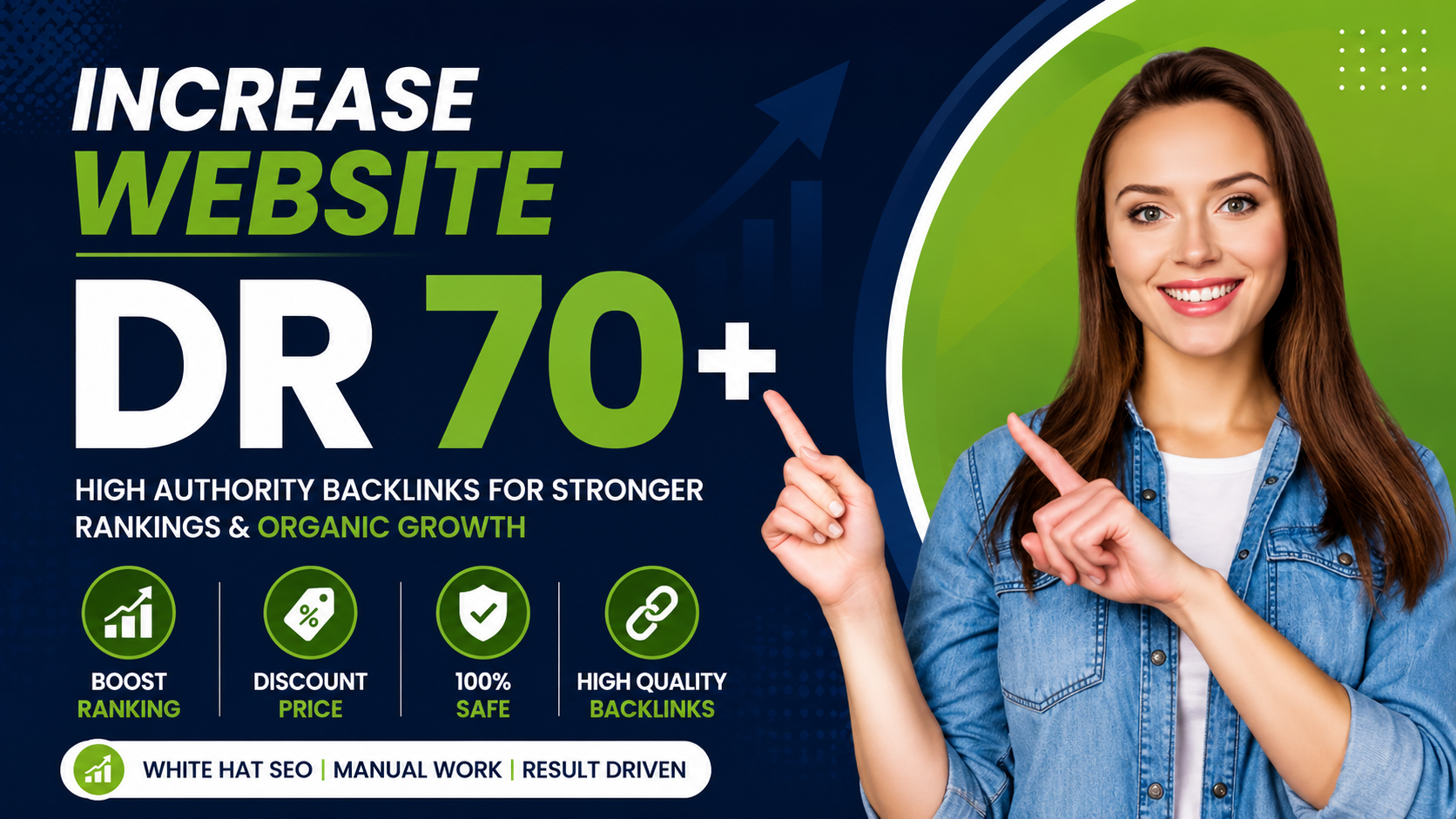I will increase DR, Domain Rating, Ahrefs DR 70 plu...