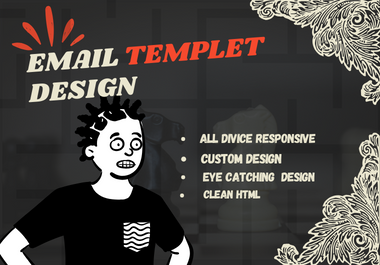 I will design a responsive mailchimp HTML email templ...