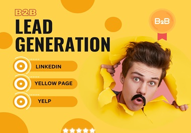 I will collect Yellow Pages b2b Lead Generation and n...