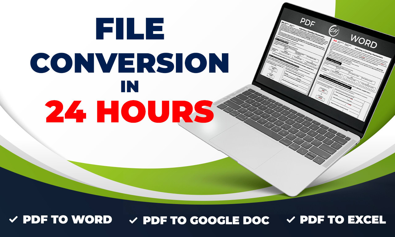 ill convert pdf to word, pdf to excel or data entry ...