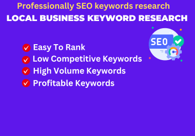 I will do the best profitable keyword research and co...