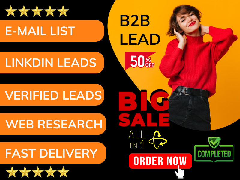 B2B Lead generation, linkedin leads and prospect lis...
