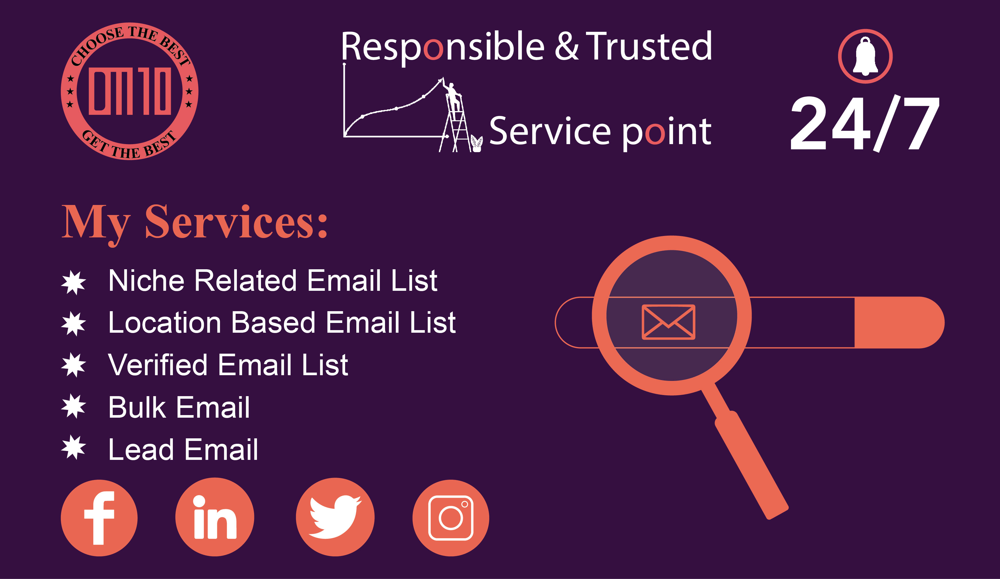 I will send bulk emails, email signature and email ma...