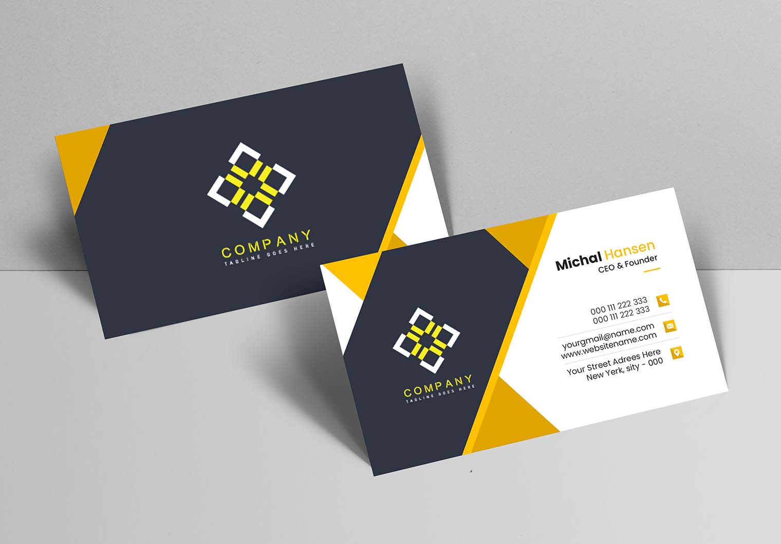 I will design a business card with QR Code