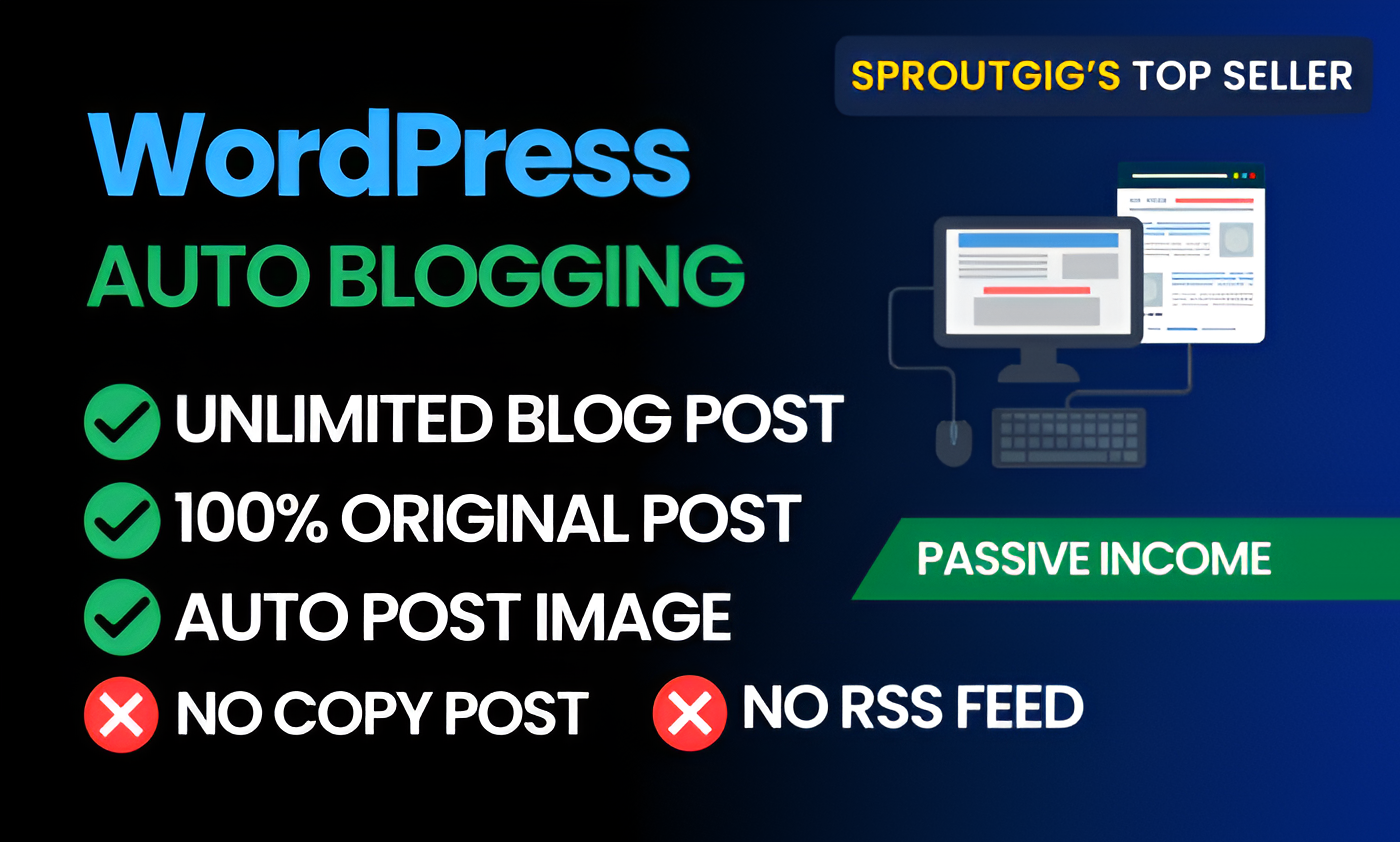 I Will Setup WordPress Auto Posting With 100 Original...