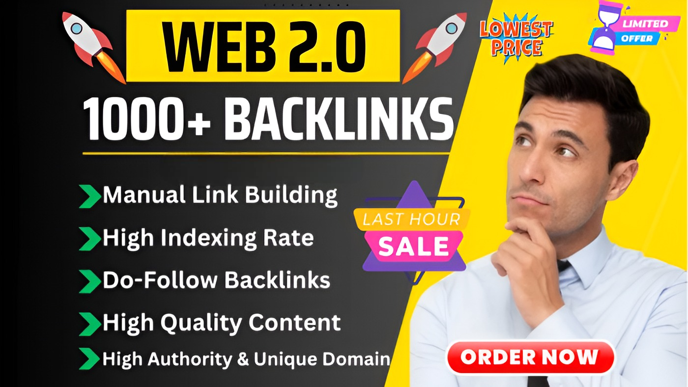 I Will Create 1000+ Do-Follow Backlinks For Your Webs...