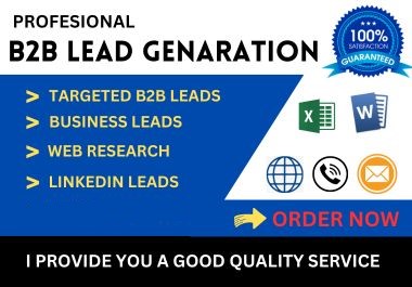 I Will Do B2B Lead Generation, Verified Email List B...