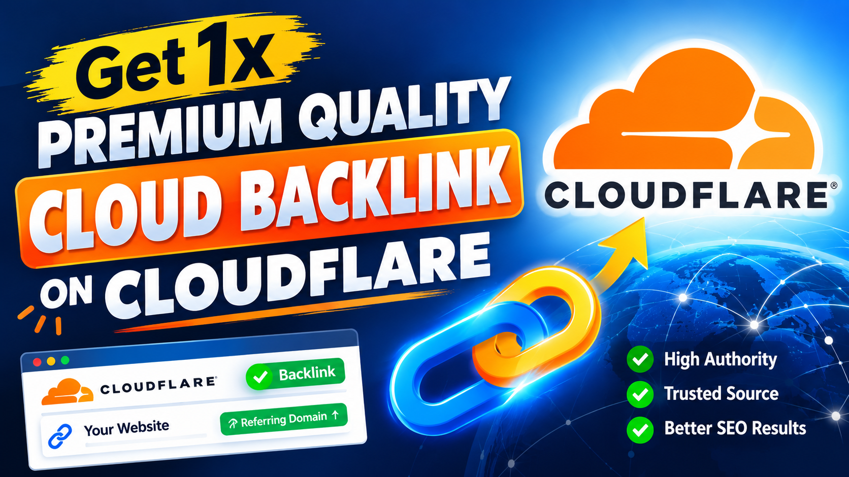 Get 1 High Quality Cloud Backlink on Cloudflare