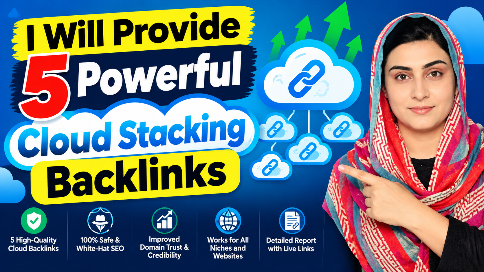 I Will Provide 5 Powerful Cloud Stacking Backlinks fo...