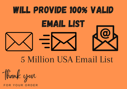 I will provide 5 million active and verified USA emai...