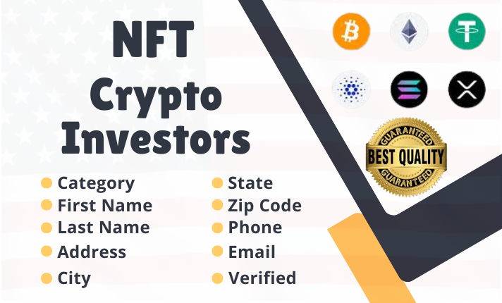 I Will Deliver 50K USA NFT Crypto Investors Email Dat...