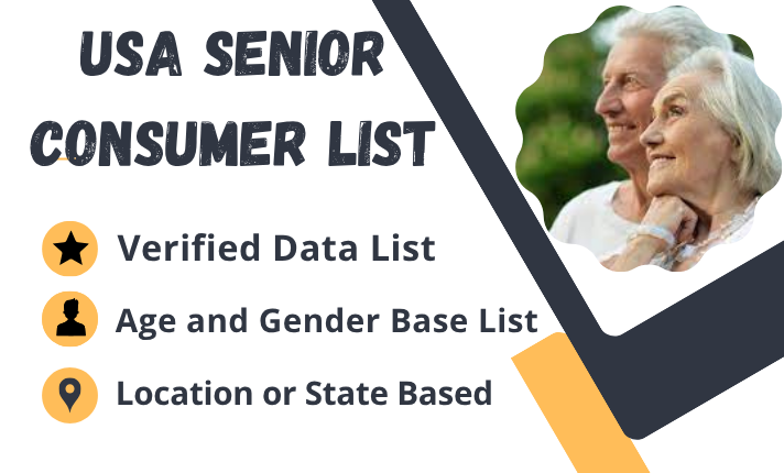 I Will Deliver You 50K USA Senior Consumers Active Em...