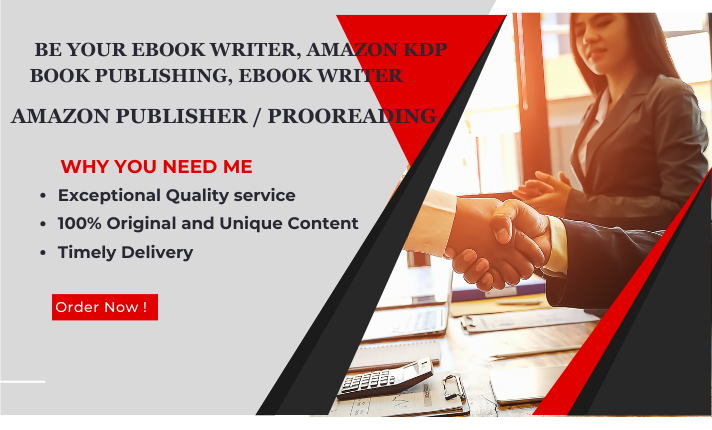 I will ghostwrite 30k words amazon kindle ebook as am...
