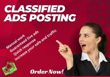 I Will Do Manually 100 ups Classified Ads Posting Sit...