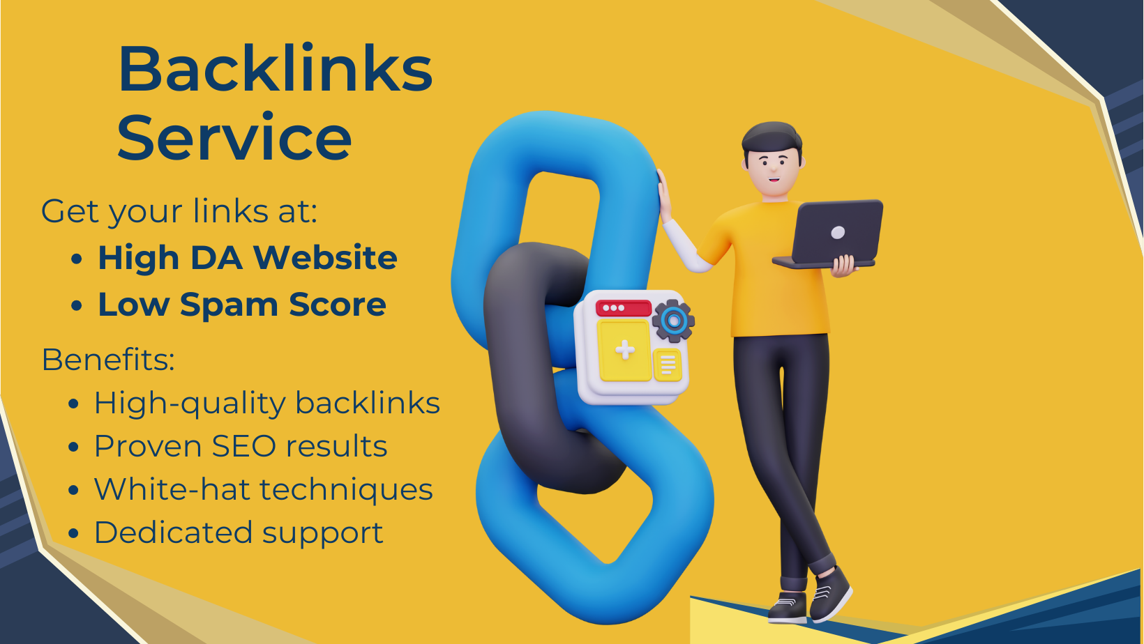 Get your Do-follow backlinks on 80+ DA sites that wil...
